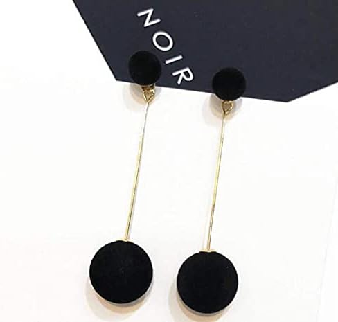 Amazon Brand HIKARO Artificial Hair Ball Dangle Earring For Women Cute Pompom Earring for Women Girl Gifts Present Valentines Birthday Anniversary Mothers Day Christmas