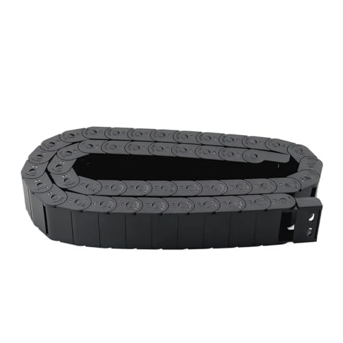 Chaîne porte-câbles 38,15x40 semi-fermée en nylon de 1m pour guidage de câbles