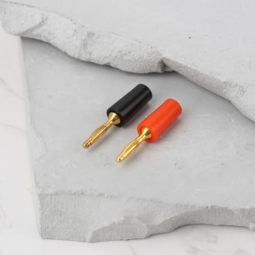 10 Piezas Banana Plug Mini 2mm Conector para Audio Negro Rojo miniatura 7