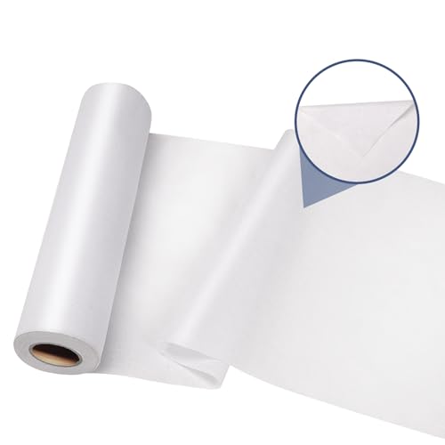 Vehipa Iron-On Fusible Cotton Interfacing-10.6 Inch x 10 Yards Medium Weight One-Sided Fusible Fleece Interlining for T-Shirt Patchwork Shirt Dress Shirt Neckline