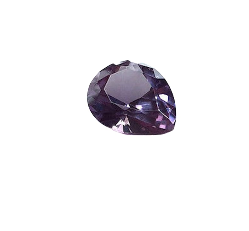 Alexandrite naturelle poire pour bague de fiançailles et collier fait main