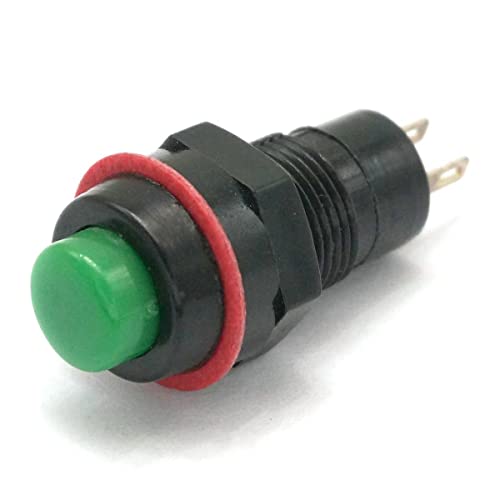 Commutateur Vert 2Pin SPST Off- avec perçage 10mm pour micro-courant - 2