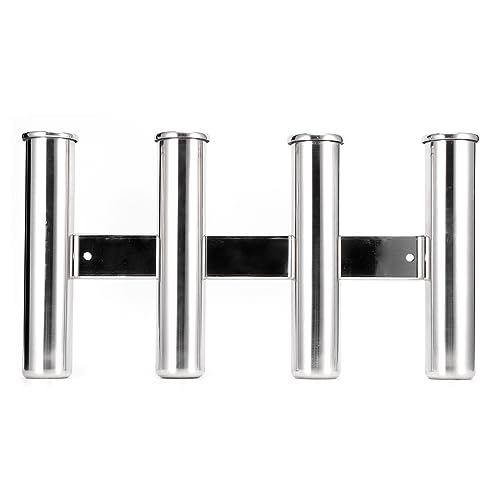 Support de canne à pêche inox 316 pour bateau avec fixation verticale