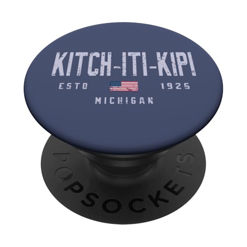 Champ de Kitch-Iti-Kipi dans Le Michigan//Kitch-Iti-Kipi Michigan PopSockets PopGrip Adhésif