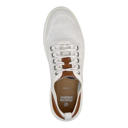 Chaussures Johnston & Murphy Anders Knit U-Throat blanches en taille 45