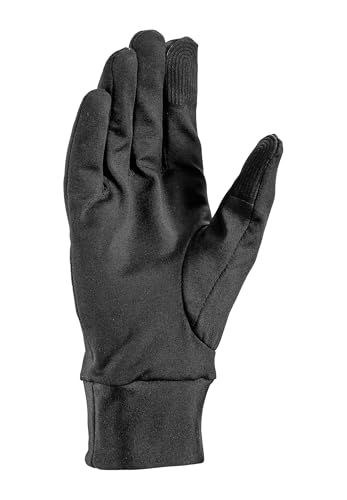 LEKI Unisex Multi Fit Handschuhe Trailrunning Running Laufhandschuhe Fleece Schwarz, Farbe:Schwarz, Handschuh:9
