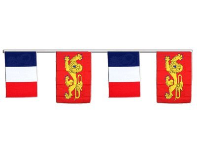 Guirlande France Aquitaine géante de 8,9 m Digni aux couleurs éclatantes