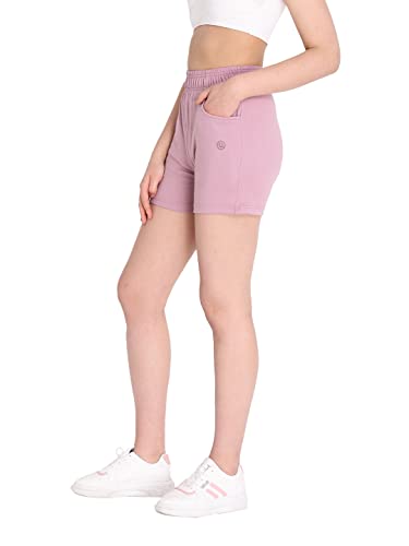 Image of CHKOKKO Women's Regular Cotton Regular Fit Plain Shorts for Women