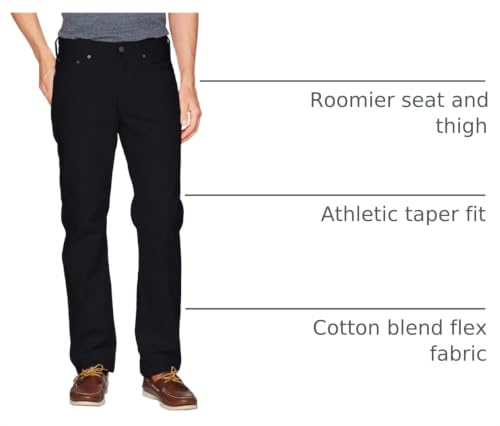 Image of Levi's Men's 541 Athletic Fit Jean, Mineral Black - All Seasons Tech - Stretch, 36W x 30L