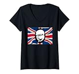 Femme Andrew Can't Sweat Art God Save the Prince T-Shirt avec Col en V
