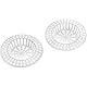 Westmark 2 Abfluss-Siebe/Ausgussfilter, ø 7 cm, Rund, Kunststoff, Weiß, 52072270