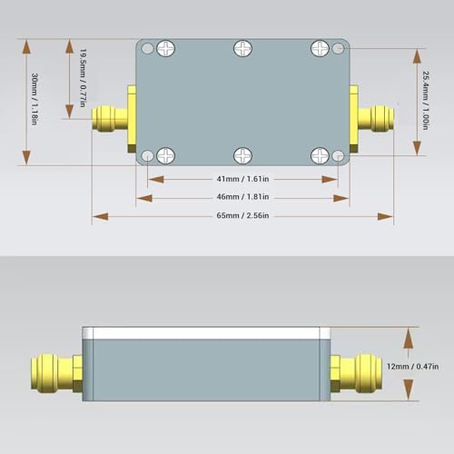 Módulo de Transmissão de Ampla Faixa de Frequência, Design Amigável para de Comunicação, Liga de Alu