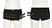 Twfsgirl Goth Grunge Micro Shorts Trendy Y2k Low Rise Rave Cargo Buckle Punk Fashion Alt Button Emo Skinny Cute Outfit Gothic Disco Summer Business Casual 90s Mini Shorts Women, Solid Black