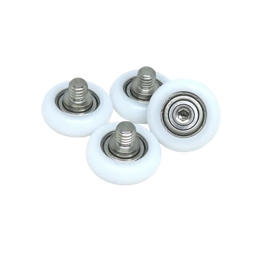 Rouleaux à boulons POM 22mm avec vis M6 pour porte de placard coulissante x10