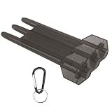 Generic Pudełko na Darty Etui z ABS Przenośne, Lekkie, 3 Rękawy do Przechowywania z klamrą ze Stopu Aluminium dla Entuzj