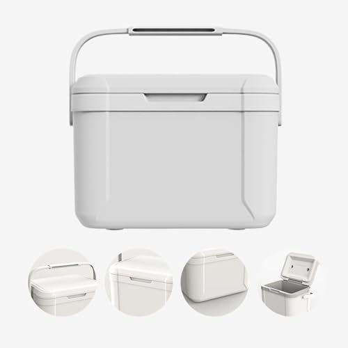 de 5,5 l, caja de alimentos aislada, caja térmica para guardar calor, frío y congelador, con tapa de elevación y bloqueo, caja de picnic dura aislada, bolsa de picnic para exteriores