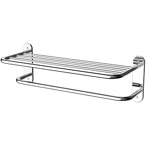 Fixsen 18 Inch Bathroom Towel Rack Towel Bar Towel Shelf Chrome Stainless Steel and Zinc Alloy Wall Mount 1pc for House Lavatory and Hotel Cover