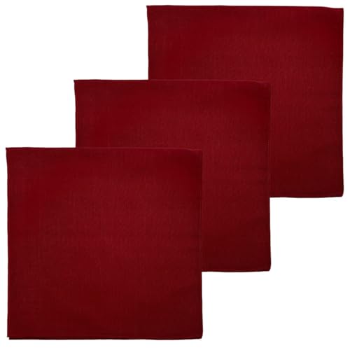Image of MDSTYLE 100% Cotton Solid Color Bandana for Men & Women 22 inch x 22 inch Handkerchief Headband Scarf