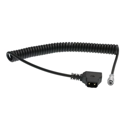 Cable en espiral BMPCC de 2 pines accesorio de energía CC para cámara de bolsillo 4K