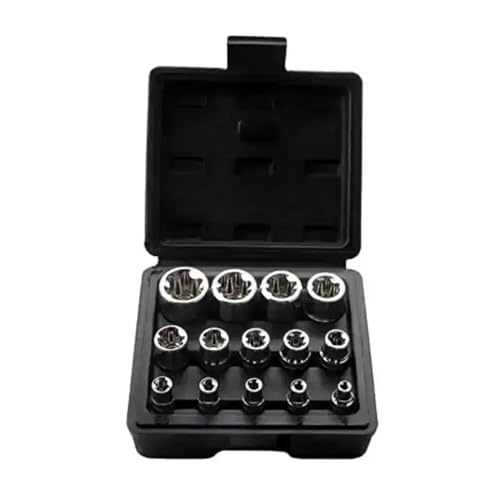 Set de 14 piezas dados Female E Torx con estuche miniatura 7
