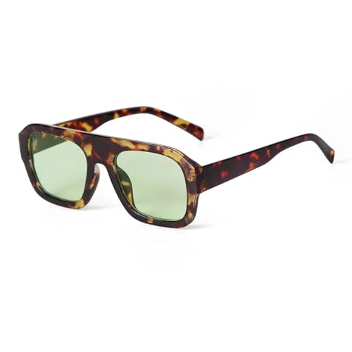 Lunettes de soleil UV400 bleues homme et femme style luxe
