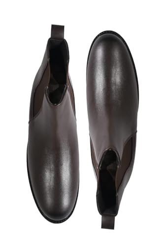 Image of Men's Chelsea Boots | Ankle Boot | Men's High Ankle Slip On Outdoor Fashion Winter Stylish Formal and Semi Casual Chelsea Boot | Slip-On Synthetic Leather