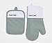 Pantone™ - Set Guanto da forno e Presina in Silicone e Cotone con grip per presa antiscivolo, Resistenti al Calore fino a 250°C - Grigio