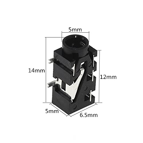 1000PCS 3.5mm Female Audio Connector PJ327 5Pin SMT SMD Headphone Jack Socket PJ-327F