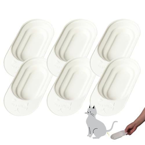 Pet Urine Collection Kit – 6-Pack Free-Catch Trays for Cats & Small Dogs | Easy at-Home Sample Collection | Clean, No-Litter Design – Made in Japan
