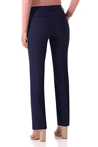 Rekucci Women's Smart Stretch Desk to Dinner Straight Leg Dress Pant, Regular/Tall/Petite Length Trouser3