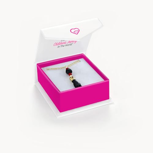 Gold Plated Black Figa Hand Simulated Azabache Evil Eye Protection Necklace 21" - Stylish Protection Jewelry Gift for Women - Good Luck Charm Necklace for Everyday Accessory3