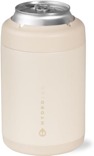 HydroJug Enfriador de latas estándar  Vaso enfriador de latas aislado 2 en 1  Soporte de latas de acero inoxidable con base de goma antideslizante