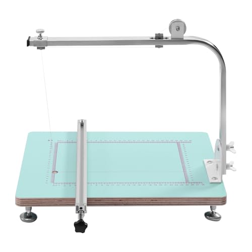 Surneis 72W Hot Wire Foam Cutting Machine, Portable Lightweight Working Table Tool Table Top Styrofoam Cutter with Stepless Vage Knob Adjustable Stand Angle for Cut Foam, Sponge, Pearl Cotton