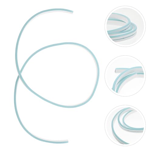 Tira de luz LED de silicona azul hielo flexible 100x0.6x1.2 cm miniatura 4
