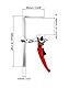 QWORK® Zwinge, Tischzwinge, Hebelzwinge, Schnellspanner mit 160mm Kapazität und 60mm Kehlentiefe zum Schleifen, Schneiden, 2 Stück