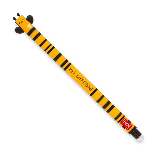 LEGAMI Löschbarer Gelschreiber Biene thermoempfindliche Tinte 0 7 mm Spitzendurchmesser 15 cm Länge schwarze Tinte (2 Stifte)