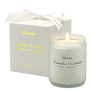 Candles Gifts for Women – Scented Candles, Natural Soy Wax Candle for Home Scented Perfect for Christmas, Birthday, Mother’s Day, Vanilla Coconut Candle