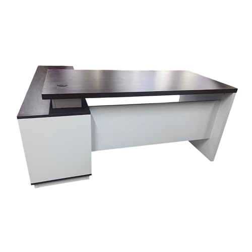 Image of Luxury Desk Unique Design Particle Board Director Table for Home and Office Wooden & Director Boss Desk 5-Year Warranty & Free Assembly (LDL-536)