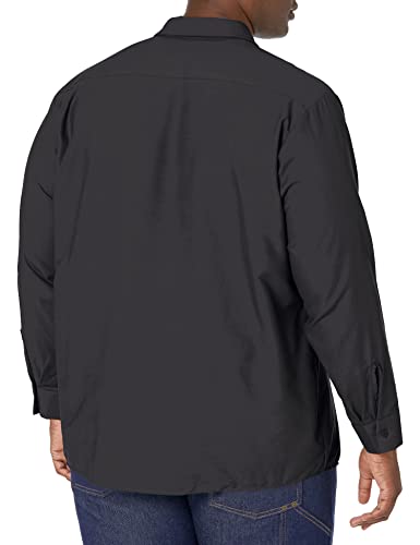 Image of Red Kap Men's Long Sleeve Industrial Work Shirt | Moisture Wicking Button Up, Wrinkle Resistance Fights Fading & Stains