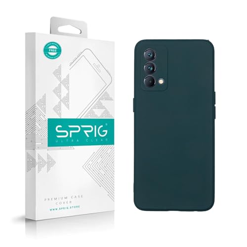 Image of SPRIG Compatible with Realme GT Master 5G Premium FlexTone Back Cover Drop Tested Shock Proof Mobile Case for Men, Women, Boys and Girls with Camera Protection (Dark Green)