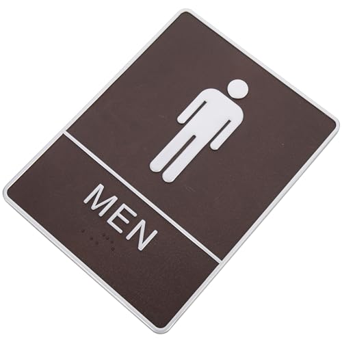 FUNOMOCYA Self-adhesive Restroom Sign for Men Women Plastic Toilet Guiding Sign Hotel Home Use Creative Bathroom Decor Easy Identification of Facilities
