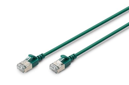 Cable de Red Digitus Cat 6A 1.5 m RJ45 Slim Verde miniatura 1