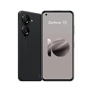 ASUS スマートフォン Zenfone 10 【日本正規代理店品】ミッドナイトブラック ZF10-BK8S256/A docomo/au/SoftBank/Y!mobile/ahamo/povo/LINEMO/楽天モバイル 回線対応 5.9型ワイド 防水/防塵(IP65/IP68) 5G / イヤホンジャック ×1 / FeliCa おサイフケータイ