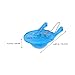 Artibetter Toilet Tank Gasket Replacement 4 Pack Blue Universal Flapper for Standard Toilets No Tools Needed