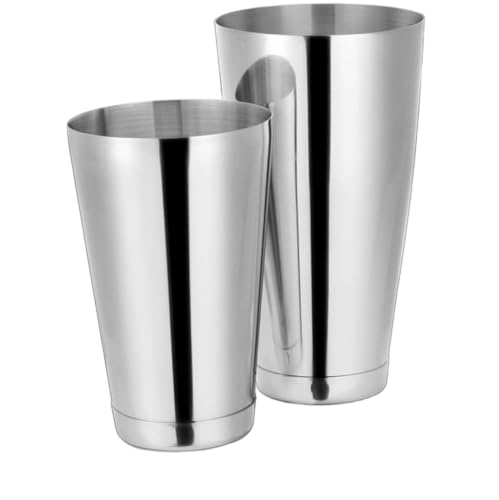 Juego de coctelera de acero inoxidable de 630 ml y 840 ml, kit de mezclador de bebidas profesional para bar, barman, fiesta en casa y preparación de bebidas