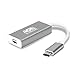 USB Type C Adapter, AllSmartLife USB C Type to Mini DisplayPort/Mini DP Adapter Cable With Aluminium Case Support 4K resolution for Apple New Macbook, ChromeBook Pixel - Grey