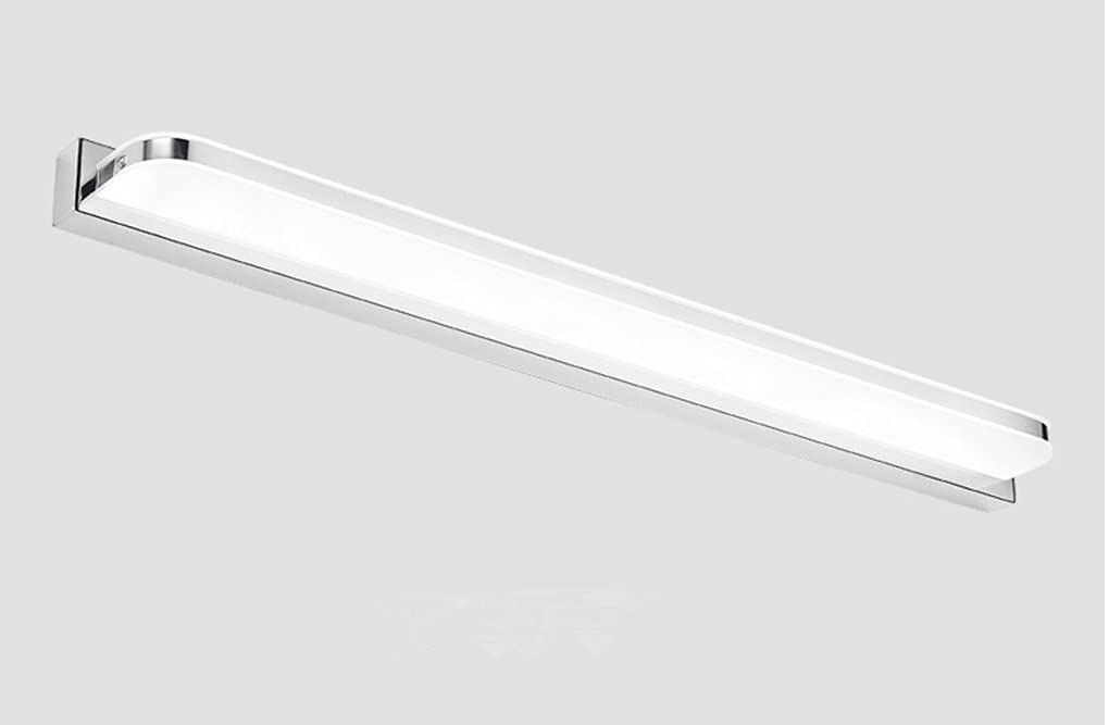 Lampka nocna do szafki LED srebrna, 42 cm, nowoczesne lustro łazienkowe, białe 6000 K, wodoodporna lampa łazienkowa, lampa do makijażu, akrylowa lampa lustrzana, acce