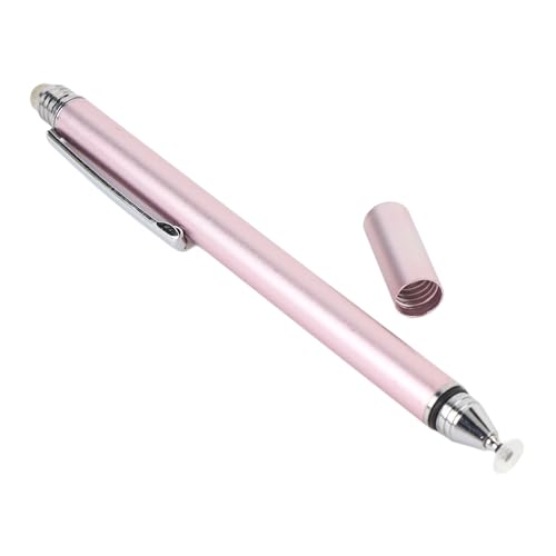 Aoaoy Lápiz capacitivo de calendario de doble punta, lápiz capacitivo portátil de alta sensibilidad 2 en 1 para pantallas táctiles con abrazadera de metal segura, lápiz capacitivo digital profesional