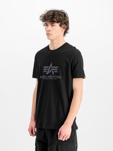 Alpha Industries Basic T Rainbow Ref. T-Shirt für Herren Black – Ansicht 4