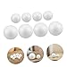 Tofficu 8Pcs White Polystyrene Foam Balls with Pre Drilled for DIY Crafts Floral Arrangements Decorations Sturdy Versatile Round Crafting Tools for All Skill Levels